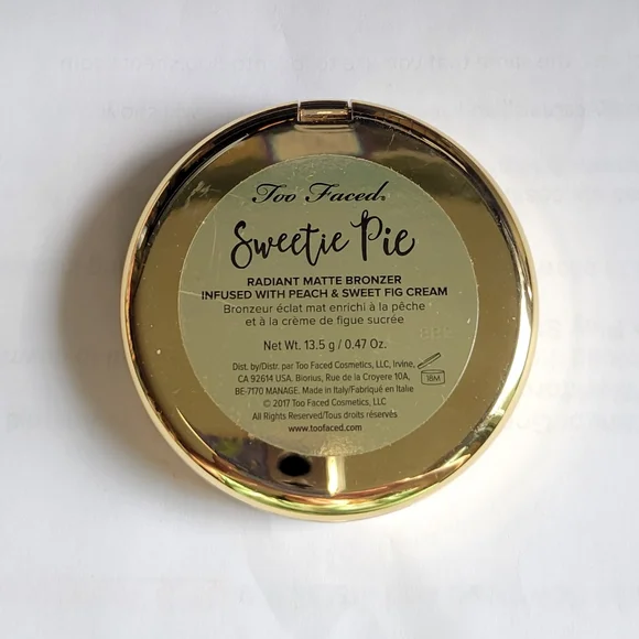 Too Faced Sweetie Pie HTF Radiant Matte Bronzer 13.5g - Picture 3 of 4